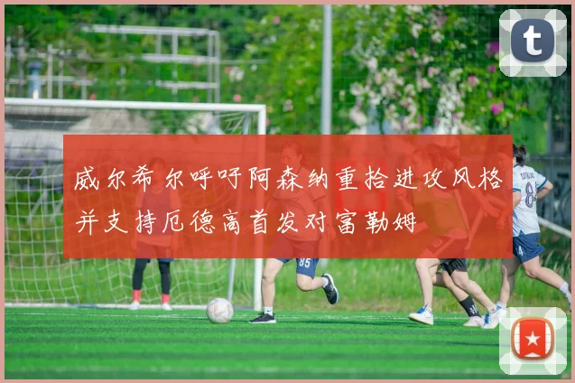 威尔希尔呼吁阿森纳重拾进攻风格并支持厄德高首发对富勒姆